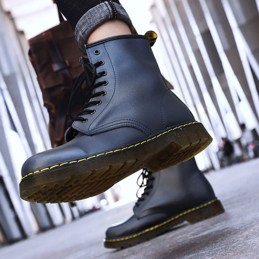 London Walker Heren Boots van Leer met Antislipzool en Klassiek Martin Design