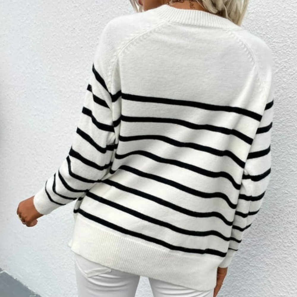 LIYA - Stijlvolle Gestreepte Pullover voor Dames