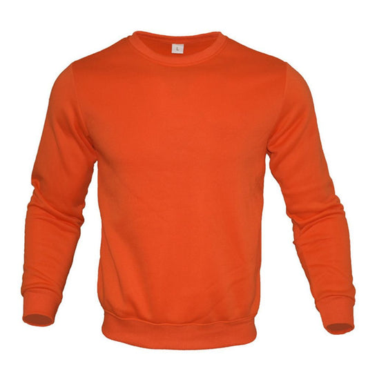 StyleFlex Heren Trui - Effen Kleur Pullover met Ronde Hals en Lange Mouwen